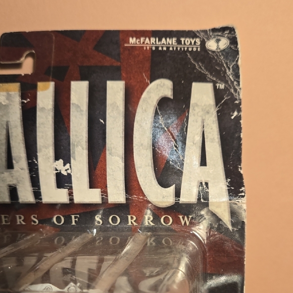 McFarlane Toys Metallica Harvesters of Sorrow Lars Ulrich Action Figure 2001 NIB - Picture 10 of 11